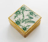 Vintage Bird British Green Coasters - Set of 6