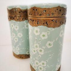 Japanese Blossom Canister in Powder Blue