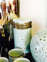 Japanese Blossom Canister in Powder Blue